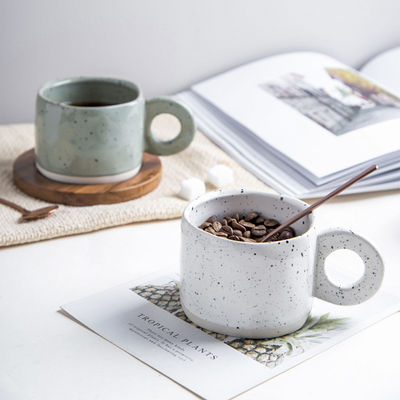 Porcelain Coffee Cup Reusable Eco-Friendly Stoneware Cup Of Coffee For Business Gifts