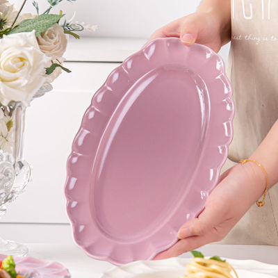 Custom Ceramic Fish Plate Porcelain Fish Shape Oval Plate 11.5 Inch For Hotel Restaurant