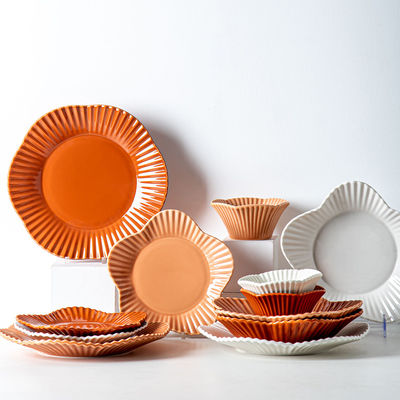 Design Christmas 16 Pcs Ceramic Dinner Set 24pcs Gift Sustainable With Plant Pattern