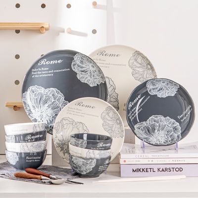 Ceramic Dinner Set 72 Pcs Porcelain Dinnerware Jogo De Jantar Tableware 2024 Design Rome