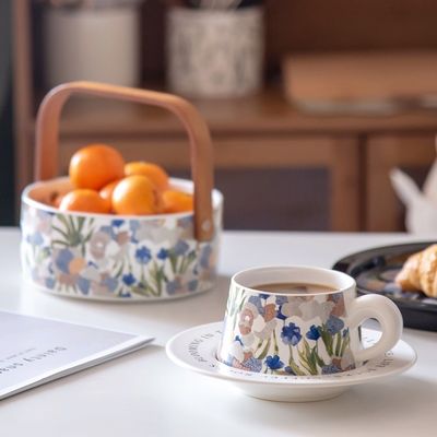 Technique Under Glazed Ceramic Fruit Basket For Holding Food And Vegetables