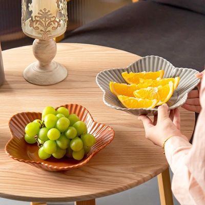 Salad Plate Ceramic Dessert Soup And Sandwich Plate For Snack Minimalism Nordic White