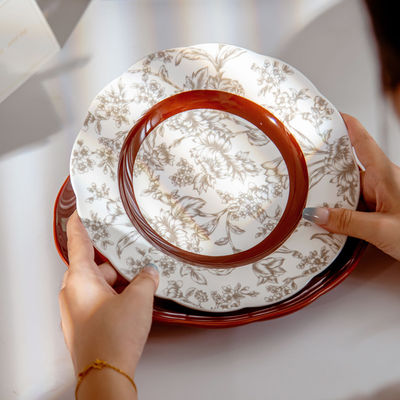 Bone Luxury Porcelain Tableware Ceramic Set Of Plates Volume Other Occasion Presents