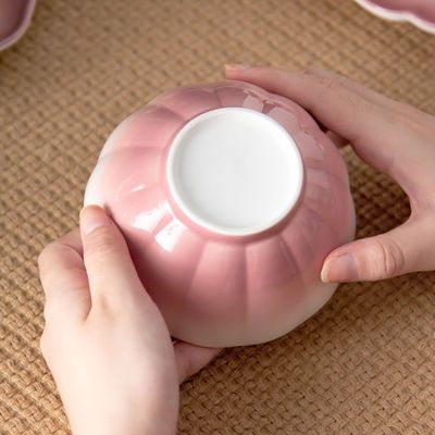 Stunning Pink Ceramic Plates 6-Piece Dinnerware Set For Special Occasions And Presents
