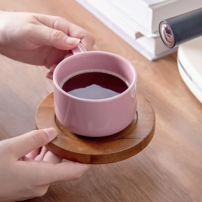 Nordic Cappuccino Coffee Cup And Saucer Set Of 12 Pieces Ceramic 250ml Porcelain Tea Cups
