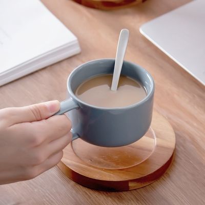 Nordic Cappuccino Coffee Cup And Saucer Set Of 12 Pieces Ceramic 250ml Porcelain Tea Cups