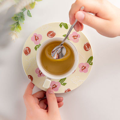 Ceramic Porcelain Mug For Business Gifts Vintage European Coffee Tea Cup And Saucer Mugs