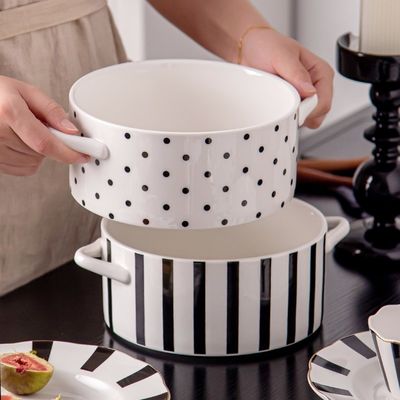 Under Glazed Fashion Ceramic Kitchen Plates Set Dinner Dinnerware For Party Occasion
