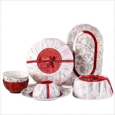 Present Porcelain Dinner Plate Gift Box Dinnerware Sets For Sustainable Christmas Plates