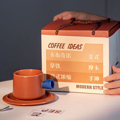 320ml Porcelain Tea Cup And Saucer Set In Box Sustainable Ceramic Coffee Mug With A Saucer
