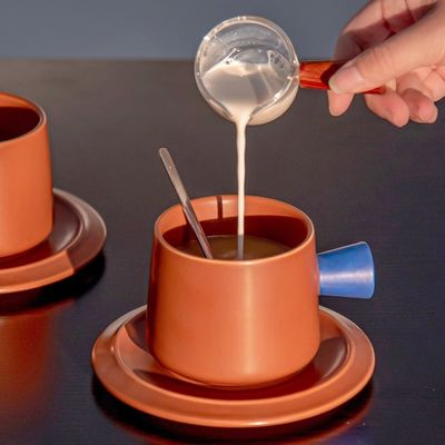 320ml Porcelain Tea Cup And Saucer Set In Box Sustainable Ceramic Coffee Mug With A Saucer