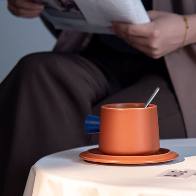 320ml Porcelain Tea Cup And Saucer Set In Box Sustainable Ceramic Coffee Mug With A Saucer