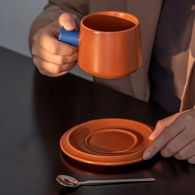 320ml Porcelain Tea Cup And Saucer Set In Box Sustainable Ceramic Coffee Mug With A Saucer