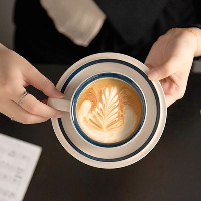 Europe Design Style Ceramic Saucer And Cup Set Creative Novelty Coffee Mug With Saucer