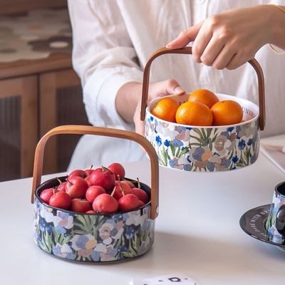 European Style Ceramic Mugs And Saucers Set Of 6 250ml Capacity Beautiful Flower Design