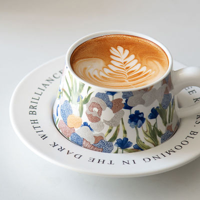 250ml Porcelain Cup Latte Mugs Ceramic Tasse Taza Cafe Coffee Occasion Business Gifts
