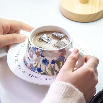 250ml Porcelain Cup Latte Mugs Ceramic Tasse Taza Cafe Coffee Occasion Business Gifts