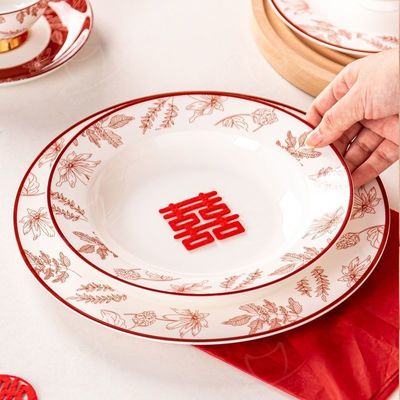 Year Porcelain Gift Under Glazed Ceramic Plate For 2024 Chinese Zodiac Dragon Year