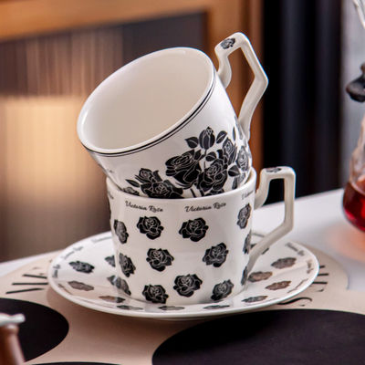 Porcelain Ramadan Cups Set Ceramic Ramadan Coffee Cups With Saucer Holder And Gift Box