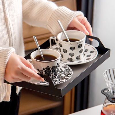 Porcelain Ramadan Cups Set Ceramic Ramadan Coffee Cups With Saucer Holder And Gift Box