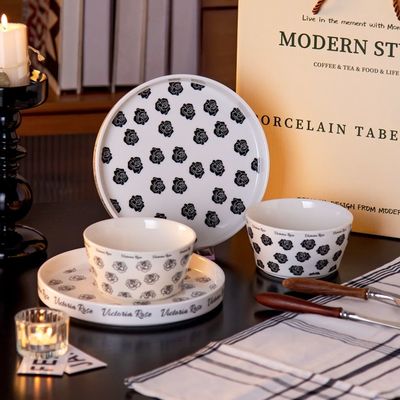 Under Glazed Technique Porcelain Dinnerware Set Ramadan Gift Tableware For 1 Person