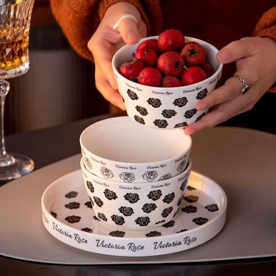 Under Glazed Technique Porcelain Dinnerware Set Ramadan Gift Tableware For 1 Person
