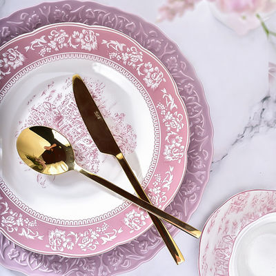 Ceramic Eid Al Fitr Dinnerware Set Porcelain Plates And Dishes Single Person Dish Set