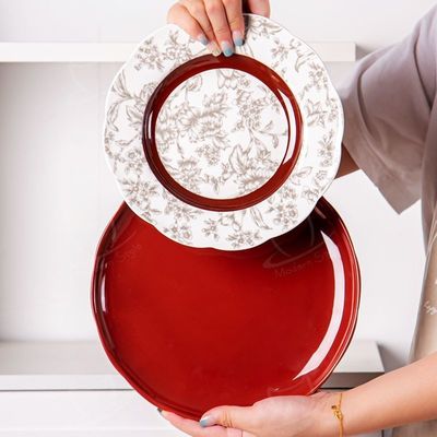 Mothers Day Porcelain Dinnerware Sets Under Glazed With Plant Pattern