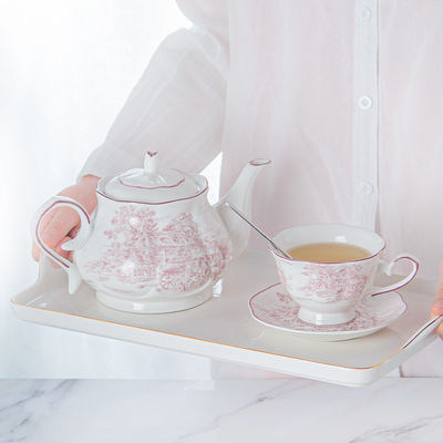 Customizable Vintage Purple Ceramic Design Espresso Mug Tea Cup Saucer Set Ceramic Coffee Mug