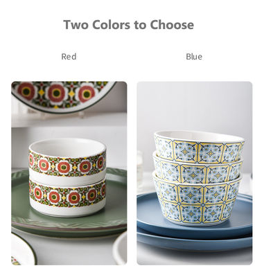 Modern Design Style Christmas Ceramic Dinner Set Under Glazed Porcelain Gift Set