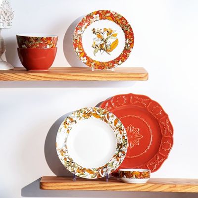 Turkish Style Porcelain Dinnerware Sets With Under Glazed Technique And Floral Design