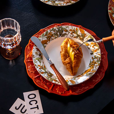 Turkish Style Porcelain Dinnerware Sets With Under Glazed Technique And Floral Design