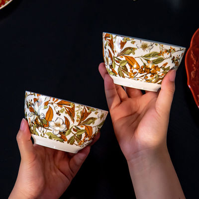 Turkish Style Porcelain Dinnerware Sets With Under Glazed Technique And Floral Design