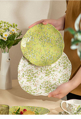 Flower Design Porcelain Tableware Set Perfect For Summer Dining And House Warming Gift