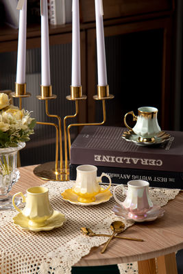 Ceramic Coffee Cups And Saucers  Luxury Bulk Tea Cup For Occasion Business Gifts