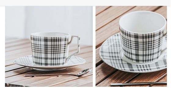 Sustainable Simple Modern Cup Cappuccino Nordic Cup And Saucer Of 6 Pcs Tasse Coffee Mug And Saucer Set With Spoon