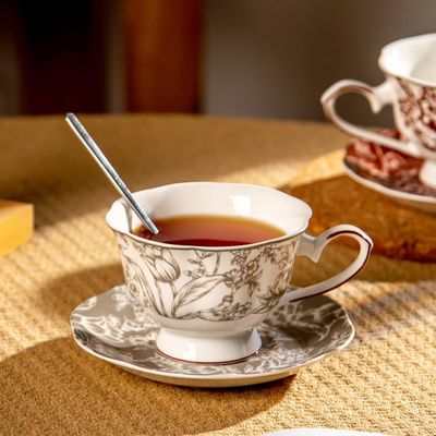Vintage Floral Coffee Mug Household Ceramic Mug Drinking Mug Business Activities Gift Mug E-Commerce Wholesale