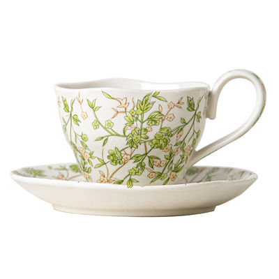 Elegant Porcelain Espresso Cup And Saucer Set Ceramic Mug And Saucer Sustainable 150ml 750ml
