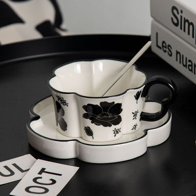 Romantic Ceramic Tailcoat Series Coffee Cup And Saucer Set Ideal For Drinkware Type