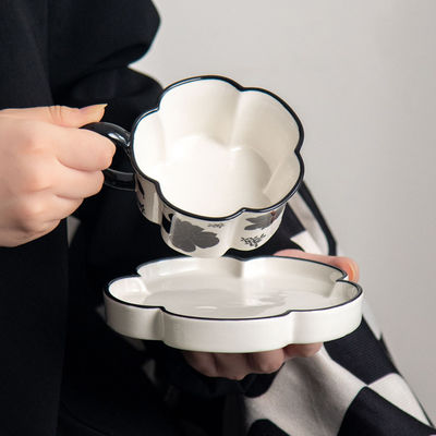 Romantic Ceramic Tailcoat Series Coffee Cup And Saucer Set Ideal For Drinkware Type