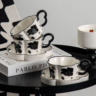 Romantic Ceramic Tailcoat Series Coffee Cup And Saucer Set Ideal For Drinkware Type