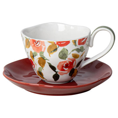 British Classical Fashion Ceramic Espresso Cups And Saucers Perfect For Garden Parties