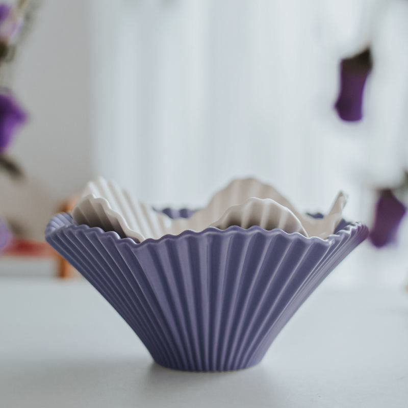 Handmade Ceramic Salad Bowl Luxury Fruit Bowl For Dessert Nordic Style Yogurt Fruit Bowl