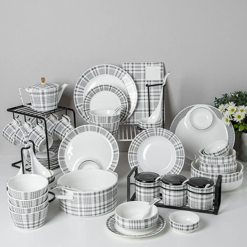 Modern Dinner Set 72 Pcs Ceramic Dinner Table Set Porcelain Dinner Sets For Volume Other