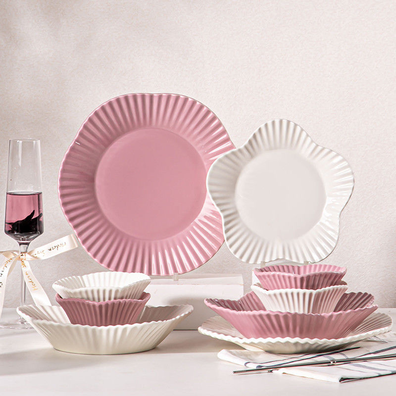12 Person Party Tableware Table Decorations 16 Pcs Ceramic Dinner Set Nordic Porcelain