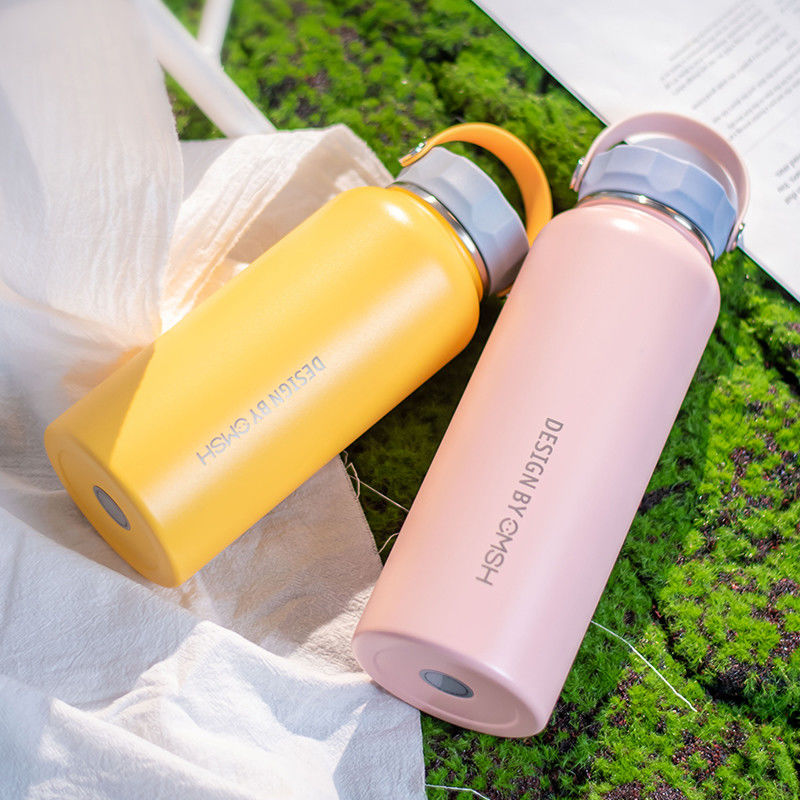 304 Stainless Steel Metal Type Custom Logo 1000ml Vacuum Bottle For Outdoor Travel Cup