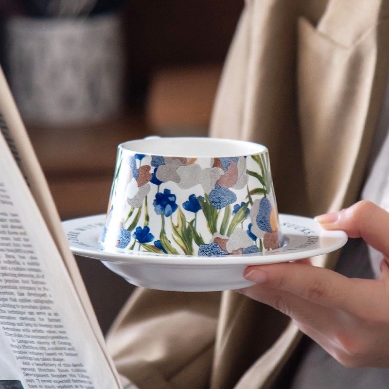 250ml Porcelain Cup Latte Mugs Ceramic Tasse Taza Cafe Coffee Occasion Business Gifts