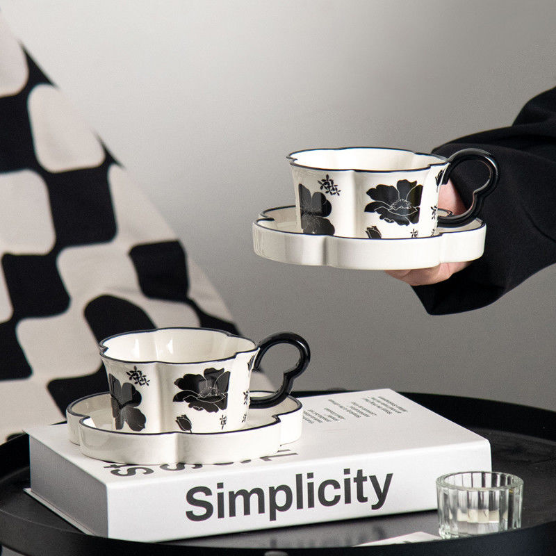 Romantic Ceramic Tailcoat Series Coffee Cup And Saucer Set Ideal For Drinkware Type